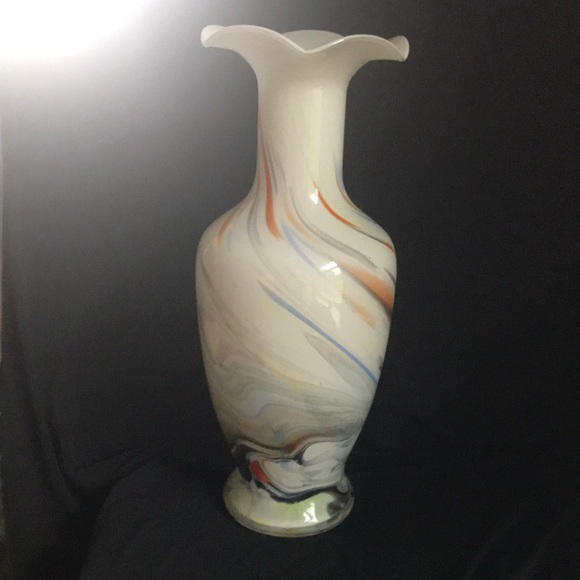 Hand Blown Art Glass Vase - Picture 1 of 8